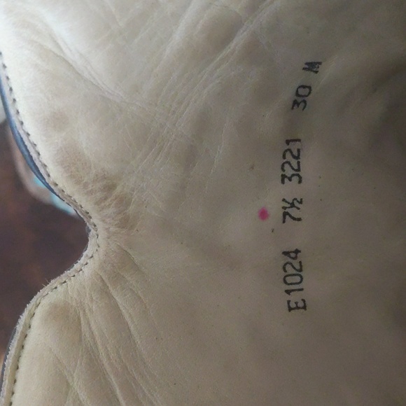 CORRAL E1024 Brown/turquoise aztec distressed cowgirl boots square toe sz 7.5 - Picture 15 of 16